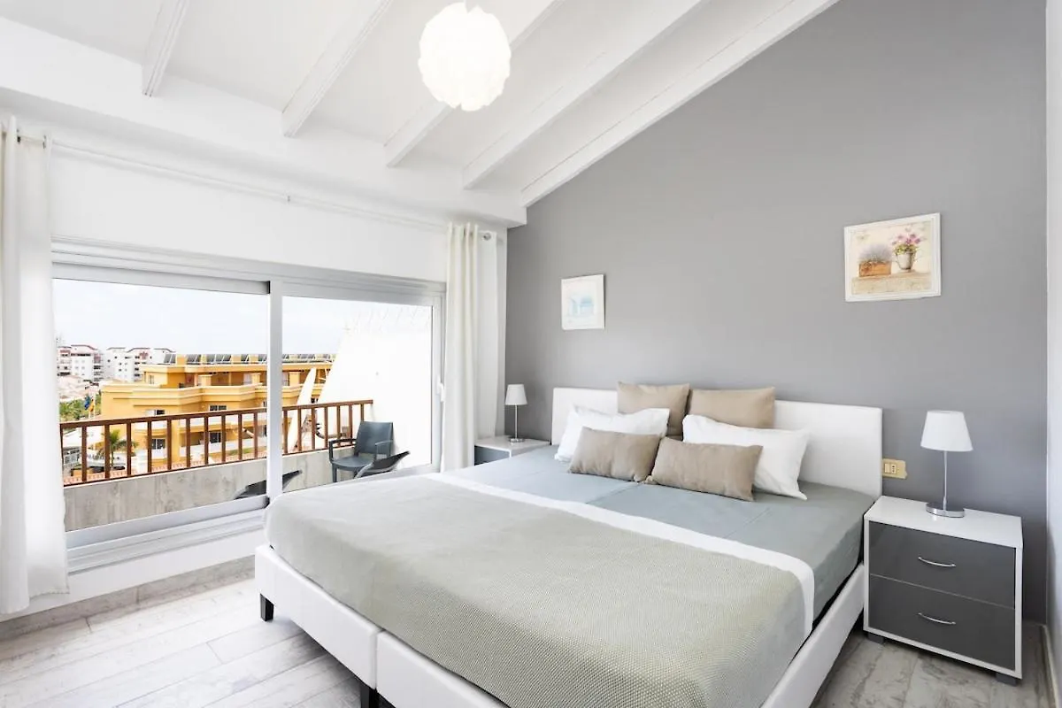 Bright & Elegant Duplex With Terrace And Pool, Just Steps From Puerto Colon Apartment Costa Adeje